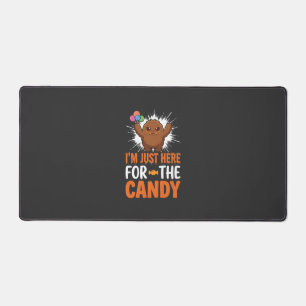 Halloween Candy Monster Quote Design Desk Mat
