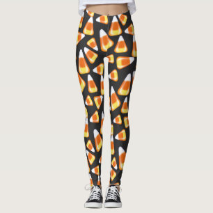Halloween candy pattern, fun candy corn treats leggings