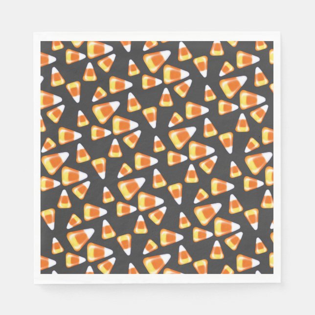Halloween candy pattern, fun candy corn treats   napkin (Front)