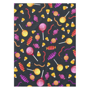 Halloween candy pattern tablecloth