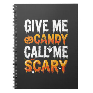 Halloween Candy Scary Ghost Design_1 Notebook