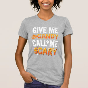 Halloween Candy Scary Ghost Design_1 T-Shirt