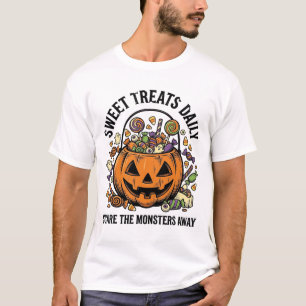 Halloween Candy Shirt Cute Monster Treat Design_1