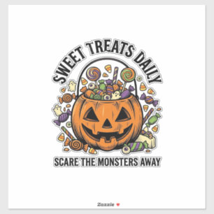 Halloween Candy Shirt Cute Monster Treat Design_1