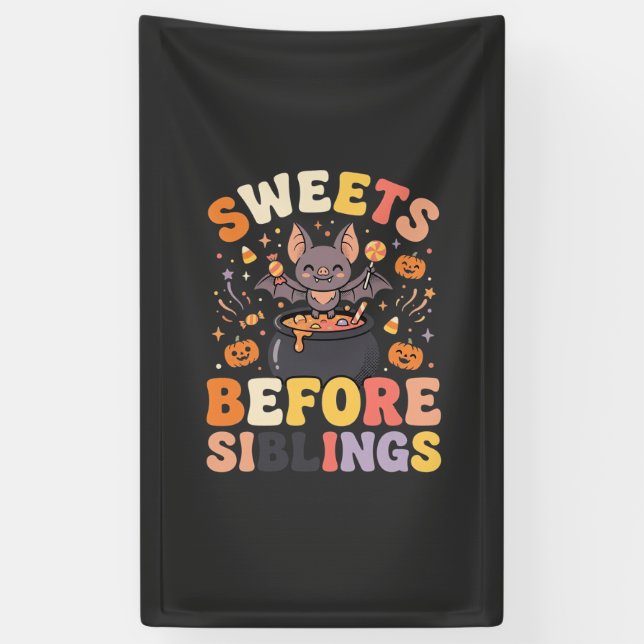 Halloween Candy Sibling Swap Banner (Vertical)
