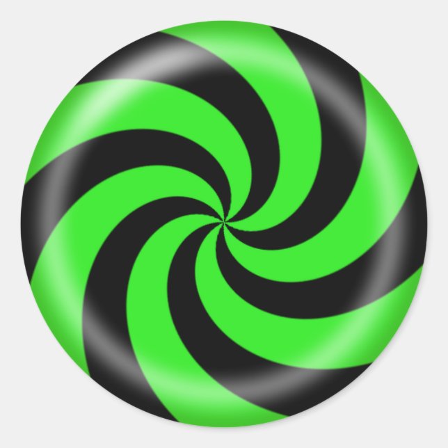 Halloween Candy Swirl Sticker (Front)