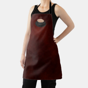Halloween Cappuccino Art Jack-o-lantern Apron