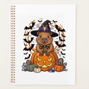 Halloween Capybara Witch Hat Pumpkin Bats Potions Planner
