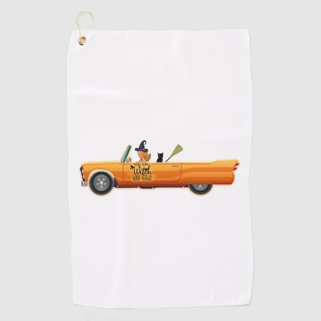 halloween car golf towel (Front)