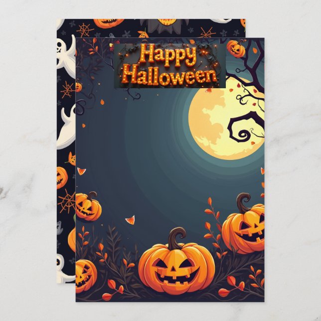 halloween card (Front/Back)