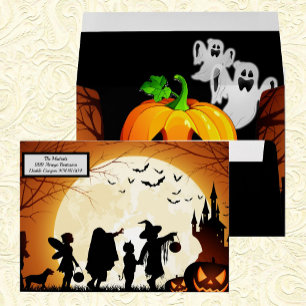 Halloween Card Envelope Trick-or-Treat Kids Party