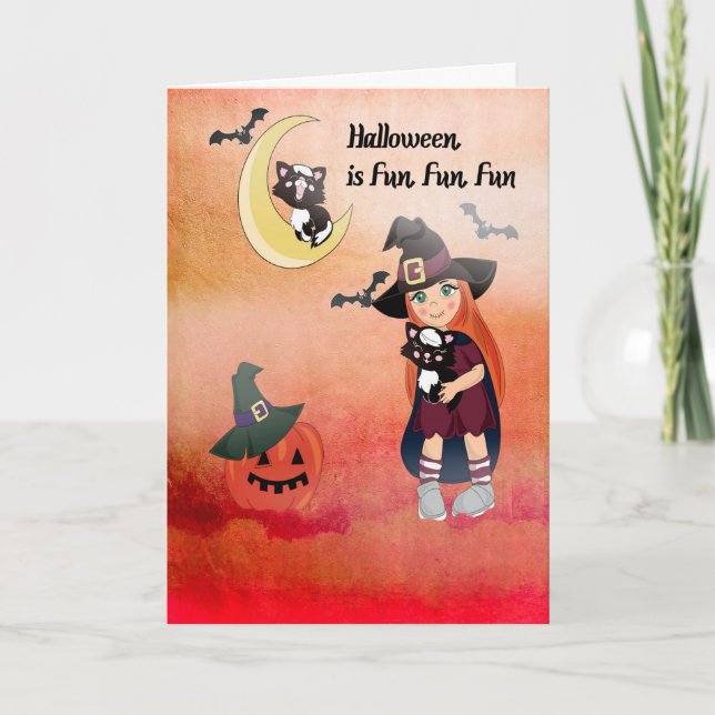 Halloween Card for a Young Child (Front)