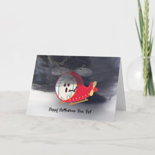 Halloween Card for Pen Pal with Helicopter