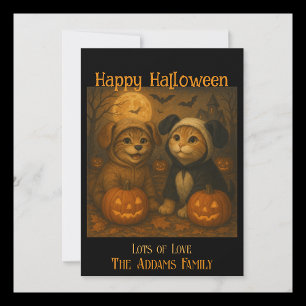 Halloween Card Replaceable Photo & Custom Text