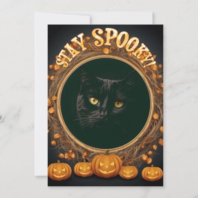 Halloween card. Stay spooky! Holiday Card (Front)