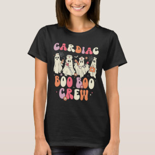 Halloween Cardiac Boo Crew Nurse Ghost Cute Health T-Shirt