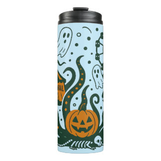 halloween carnaval under the ocean thermal tumbler