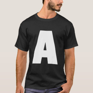 Halloween Carnival Group Costume Red Letter A T-Shirt