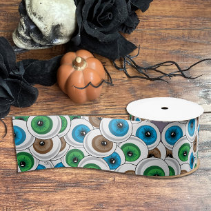Halloween Cartoon Eyeballs Ribbon Satin Ribbon