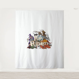 halloween cartoon for invitations happy halloween tapestry