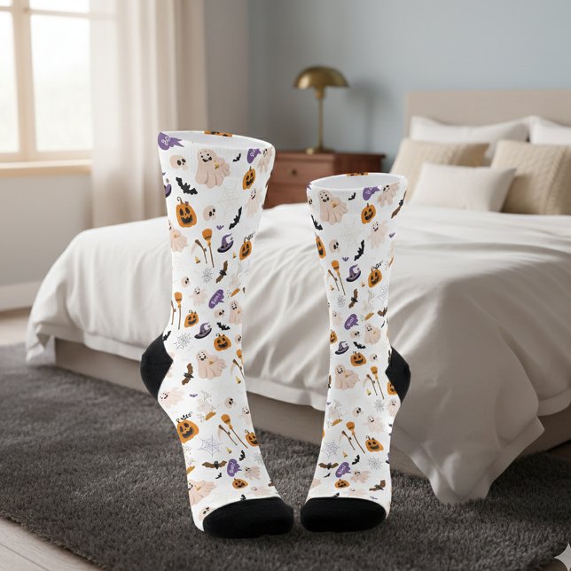 Halloween Cartoon Pattern Socks (Creator Uploaded)