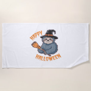 Halloween Cartoon Sloth Classic T-Shirt Beach Towel