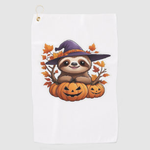 Halloween Cartoon Sloth Classic T-Shirt Golf Towel