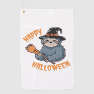 Halloween Cartoon Sloth Classic T-Shirt Golf Towel