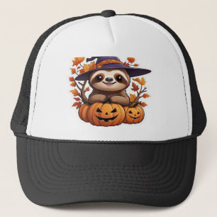 Halloween Cartoon Sloth Classic T-Shirt Trucker Hat