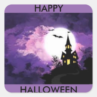Halloween castle sticker