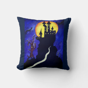 Halloween Castle Tree Throw Cushion 41 cm x 41 cm