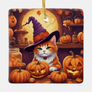 halloween cat #7 ornament