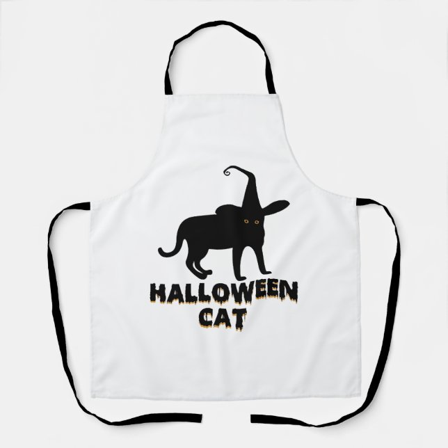 Halloween cat         apron (Front)