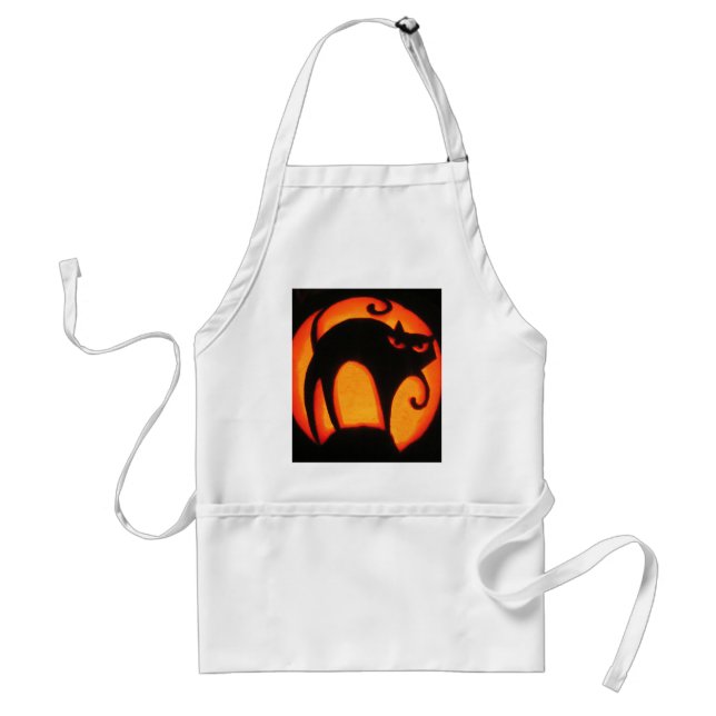 Halloween Cat Apron (Front)