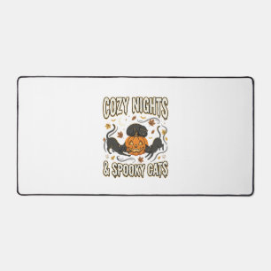 Halloween Cat Autumn Magic Desk Mat