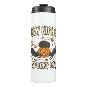 Halloween Cat Autumn Magic Thermal Tumbler
