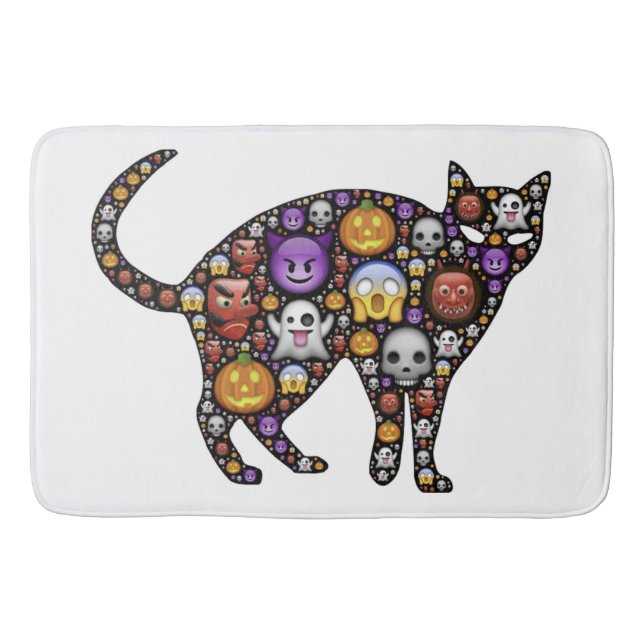 HALLOWEEN CAT BATH MAT (Front)