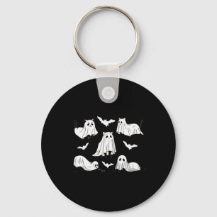 Halloween Cat Black Cat Halloween Scary Cat Angry Key Ring