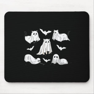 Halloween Cat Black Cat Halloween Scary Cat Angry Mouse Pad