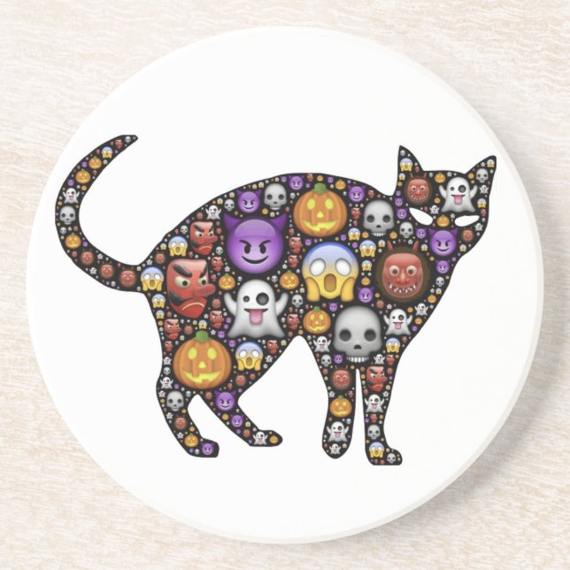 HALLOWEEN CAT COASTER (Front)