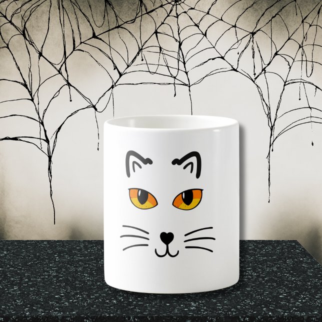 Halloween cat coffee mug (Creator Uploaded)