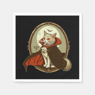 Halloween Cat, Count Catula Napkin