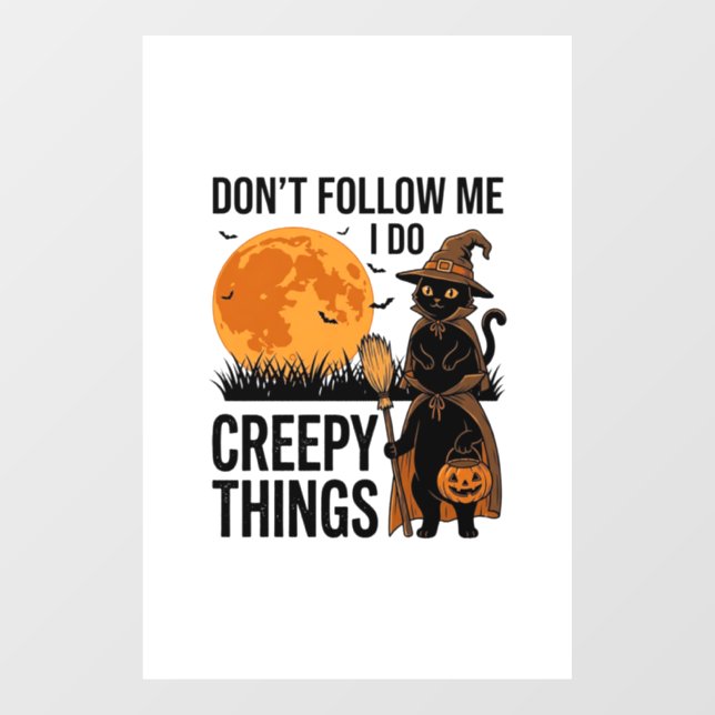 Halloween Cat Creepy Things Funny Witch_1 (Sheet)
