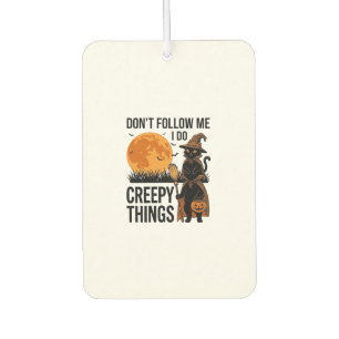 Halloween Cat Creepy Things Funny Witch_1 Car Air Freshener