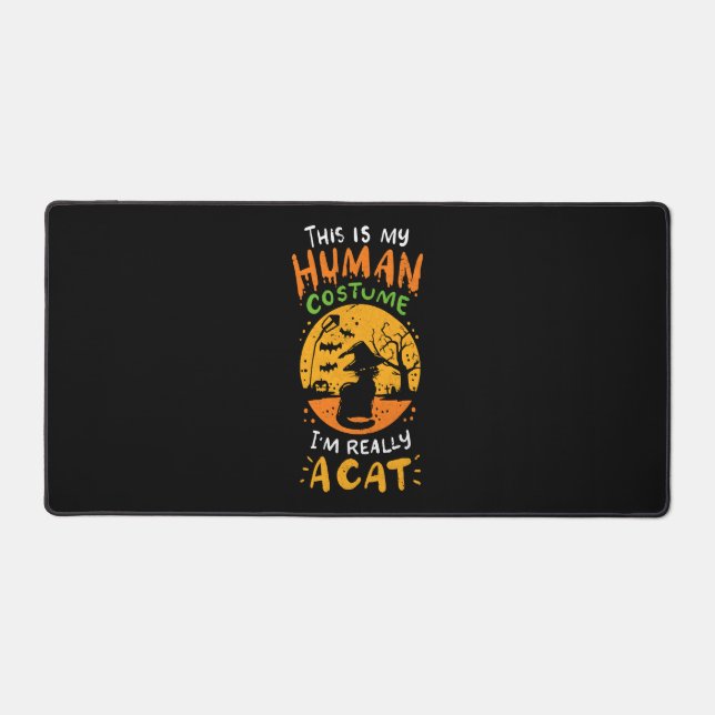 Halloween Cat          Desk Mat (Front)