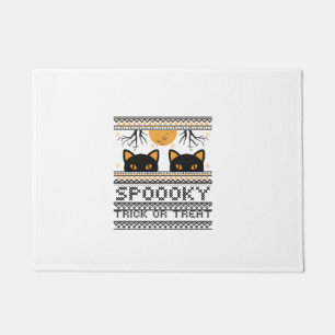 Halloween-Cat Eyes Spooky Trick or Treat Trendy Gr Doormat