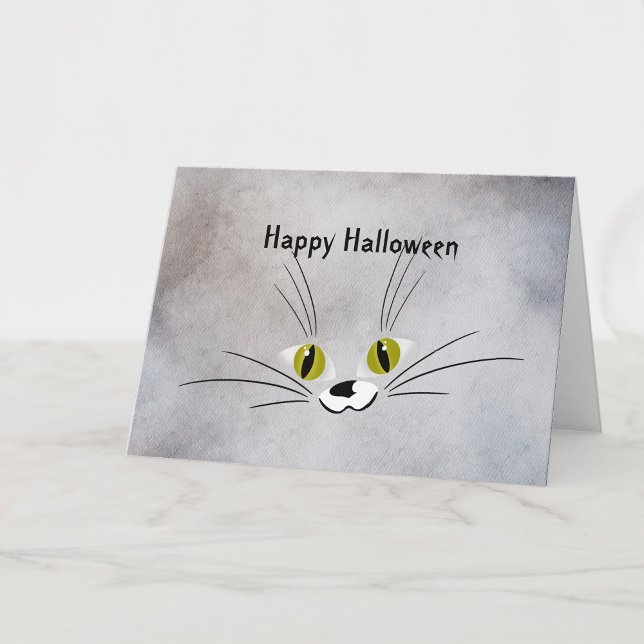 Halloween Cat Face Card (Creator Uploaded)