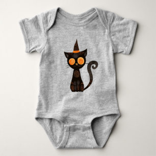Halloween/cat//fall /whimsical baby bodysuit