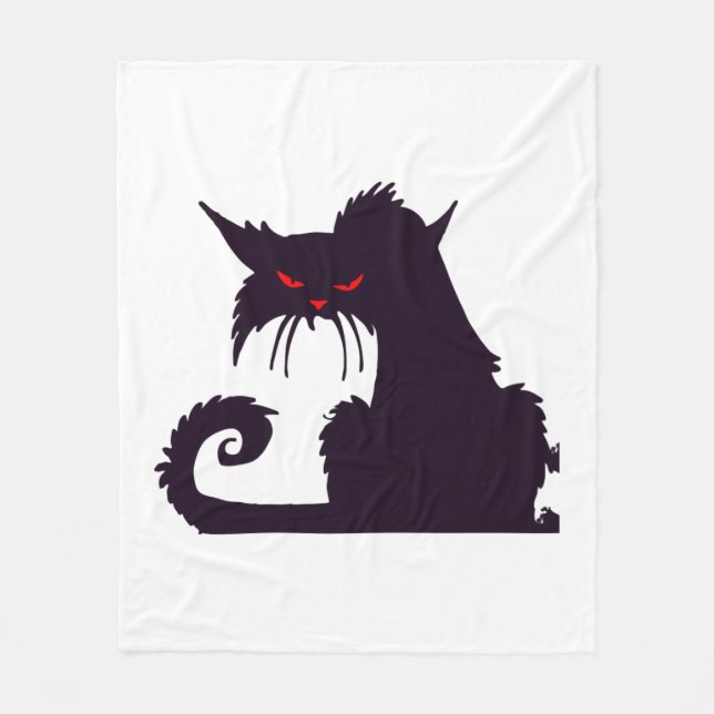 Halloween Cat                               Fleece Blanket (Front)
