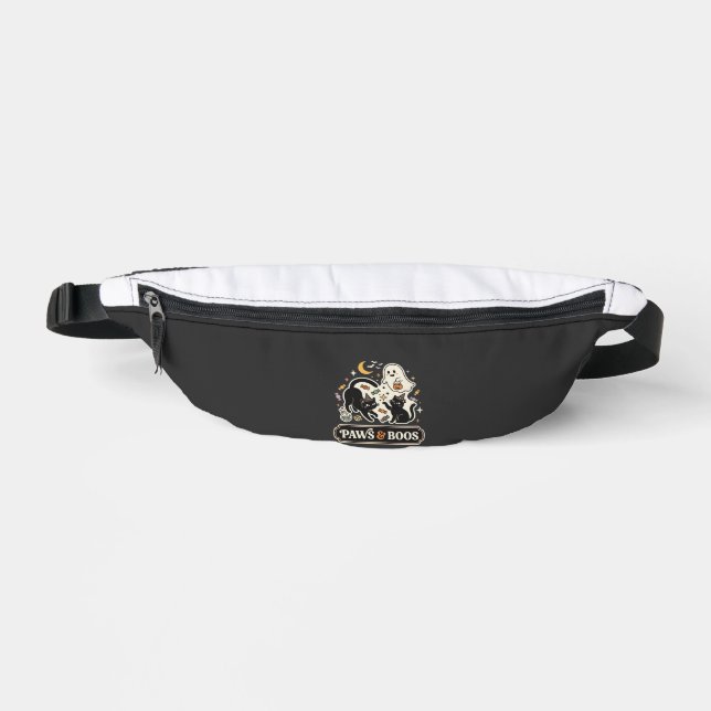 Halloween Cat Ghost Magic Bum Bags (Front)